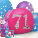 Age 71 Diamante Numbers For Birthday Clever Cubes