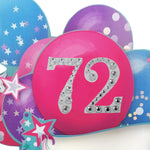 Age 72 Diamante Numbers For Birthday Clever Cubes