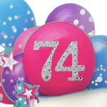 Age 74 Diamante Numbers For Birthday Clever Cubes
