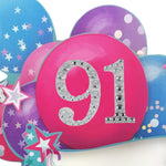 Age 91 Diamante Numbers For Birthday Clever Cubes