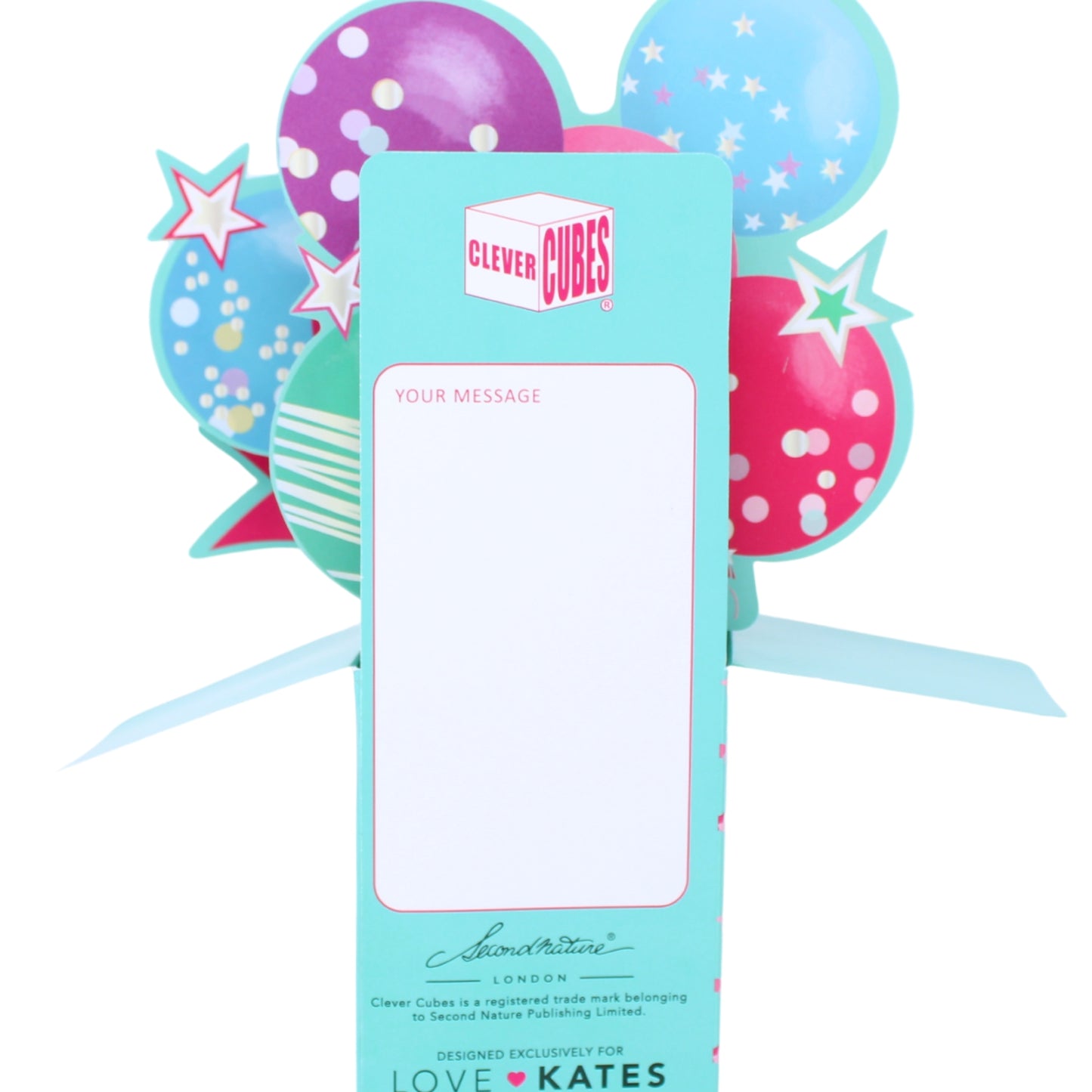Clever Cubes Cousin Happy Birthday Pop Up Birthday Card For Her 3D Cube Card