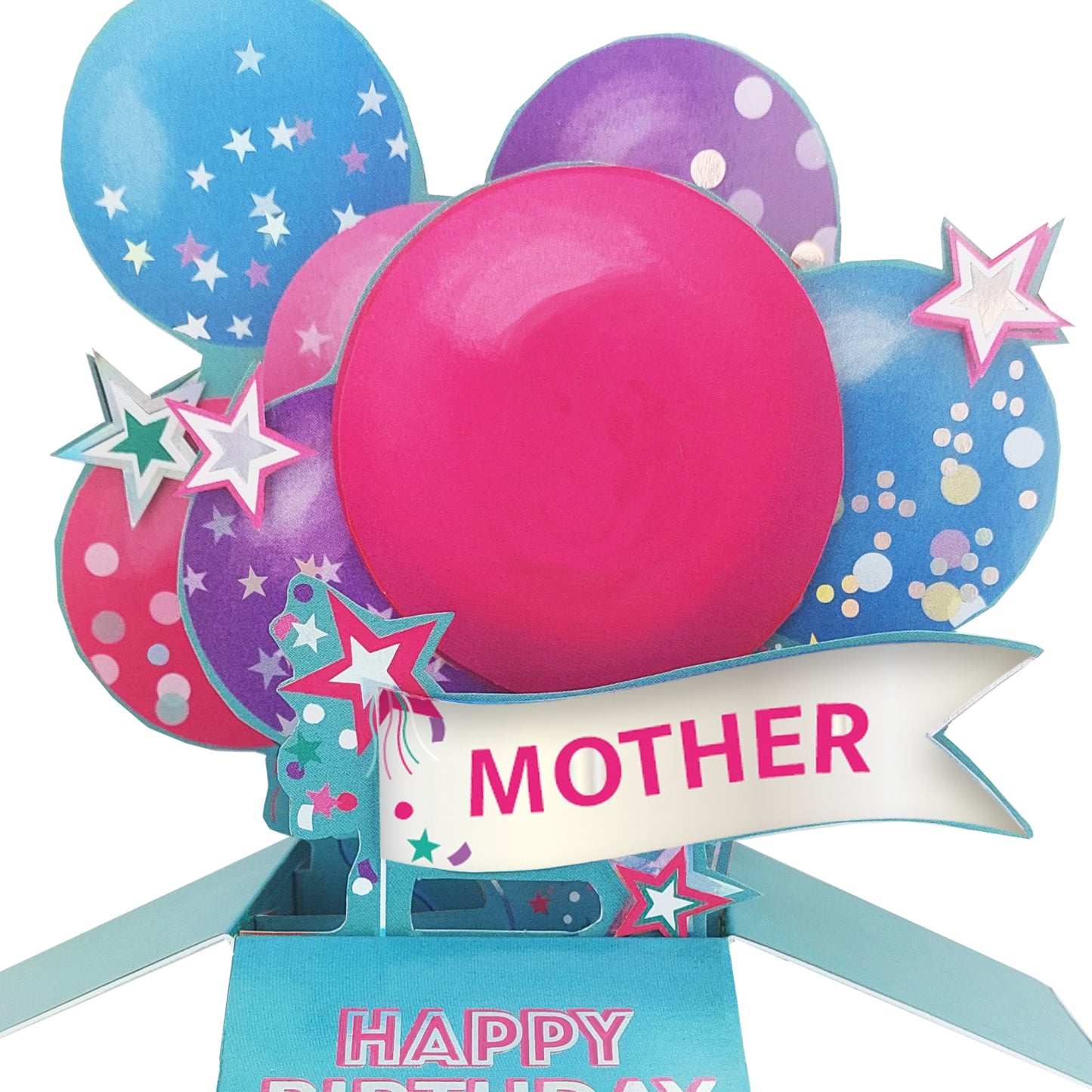 Clever Cubes Mother Happy Birthday Pop Up Birthday Card For Mums 3D Cube Card
