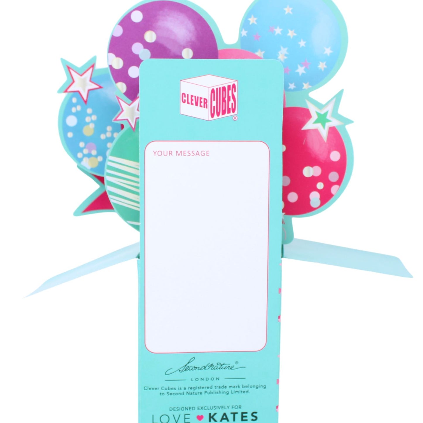 Clever Cubes Godchild Pop Up Birthday Card For Goddaughter 3D Cube Card