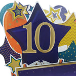 Age 10 Gold Numbers For Birthday Clever Cubes