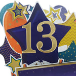 Age 13 Gold Numbers For Birthday Clever Cubes