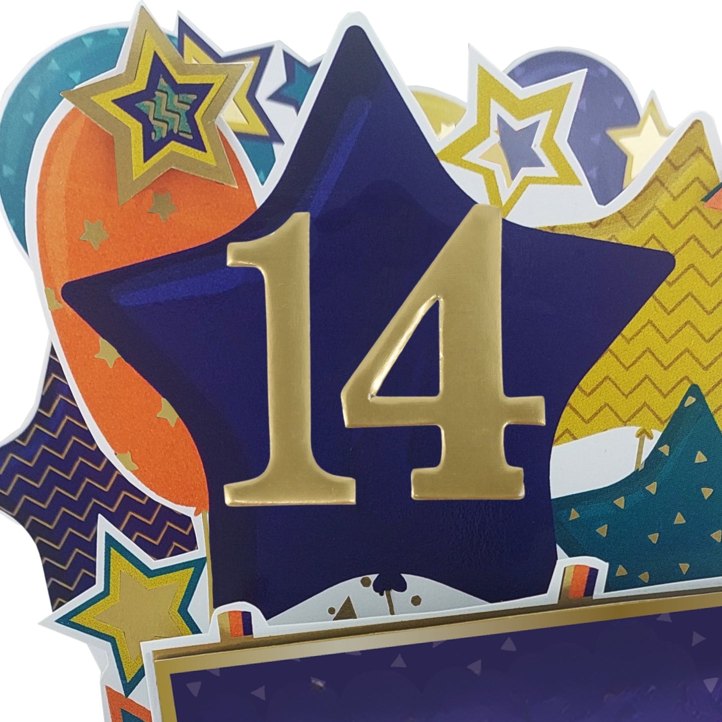Age 14 Gold Numbers For Birthday Clever Cubes