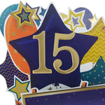 Age 15 Gold Numbers For Birthday Clever Cubes