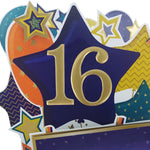 Age 16 Gold Numbers For Birthday Clever Cubes
