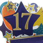 Age 17 Gold Numbers For Birthday Clever Cubes