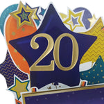 Age 20 Gold Numbers For Birthday Clever Cubes