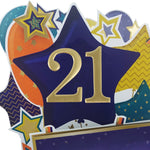 Age 21 Gold Numbers For Birthday Clever Cubes
