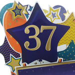 Age 37 Gold Numbers For Birthday Clever Cubes