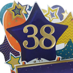 Age 38 Gold Numbers For Birthday Clever Cubes
