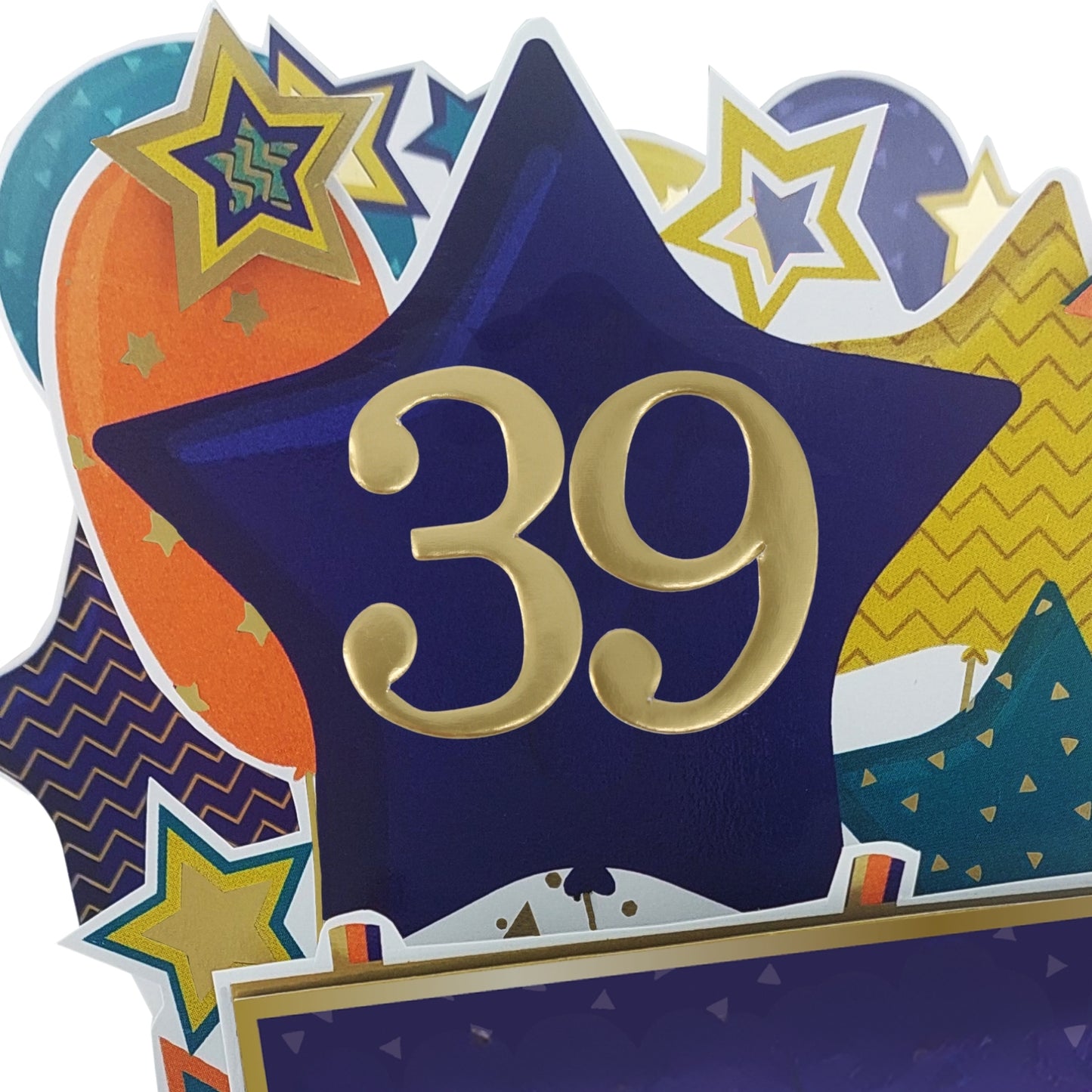 Age 39 Gold Numbers For Birthday Clever Cubes