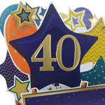 Age 40 Gold Numbers For Birthday Clever Cubes