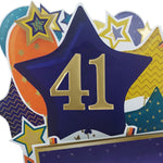 Age 41 Gold Numbers For Birthday Clever Cubes