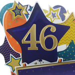 Age 46 Gold Numbers For Birthday Clever Cubes