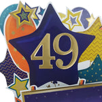 Age 49 Gold Numbers For Birthday Clever Cubes