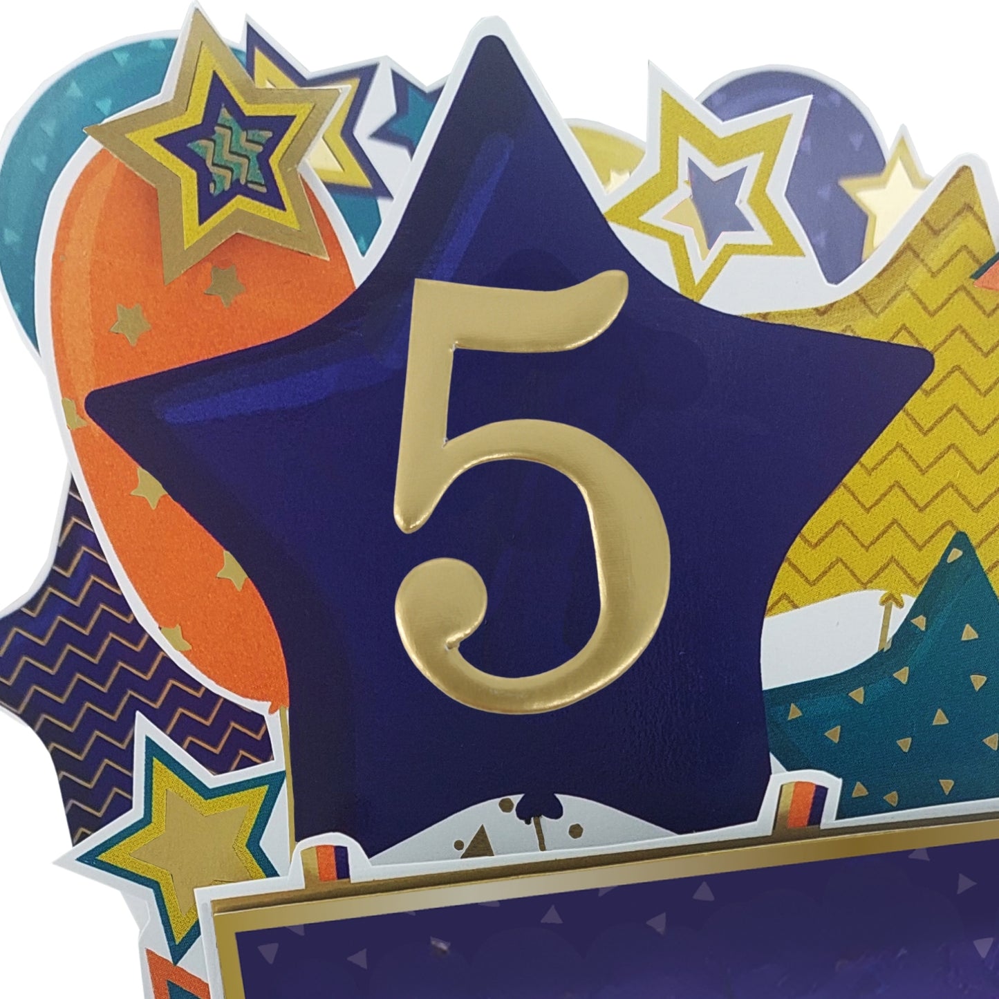 Age 5 Gold Numbers For Birthday Clever Cubes