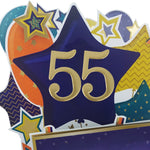 Age 55 Gold Numbers For Birthday Clever Cubes
