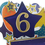 Age 6 Gold Numbers For Birthday Clever Cubes