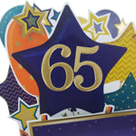 Age 65 Gold Numbers For Birthday Clever Cubes