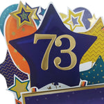 Age 73 Gold Numbers For Birthday Clever Cubes