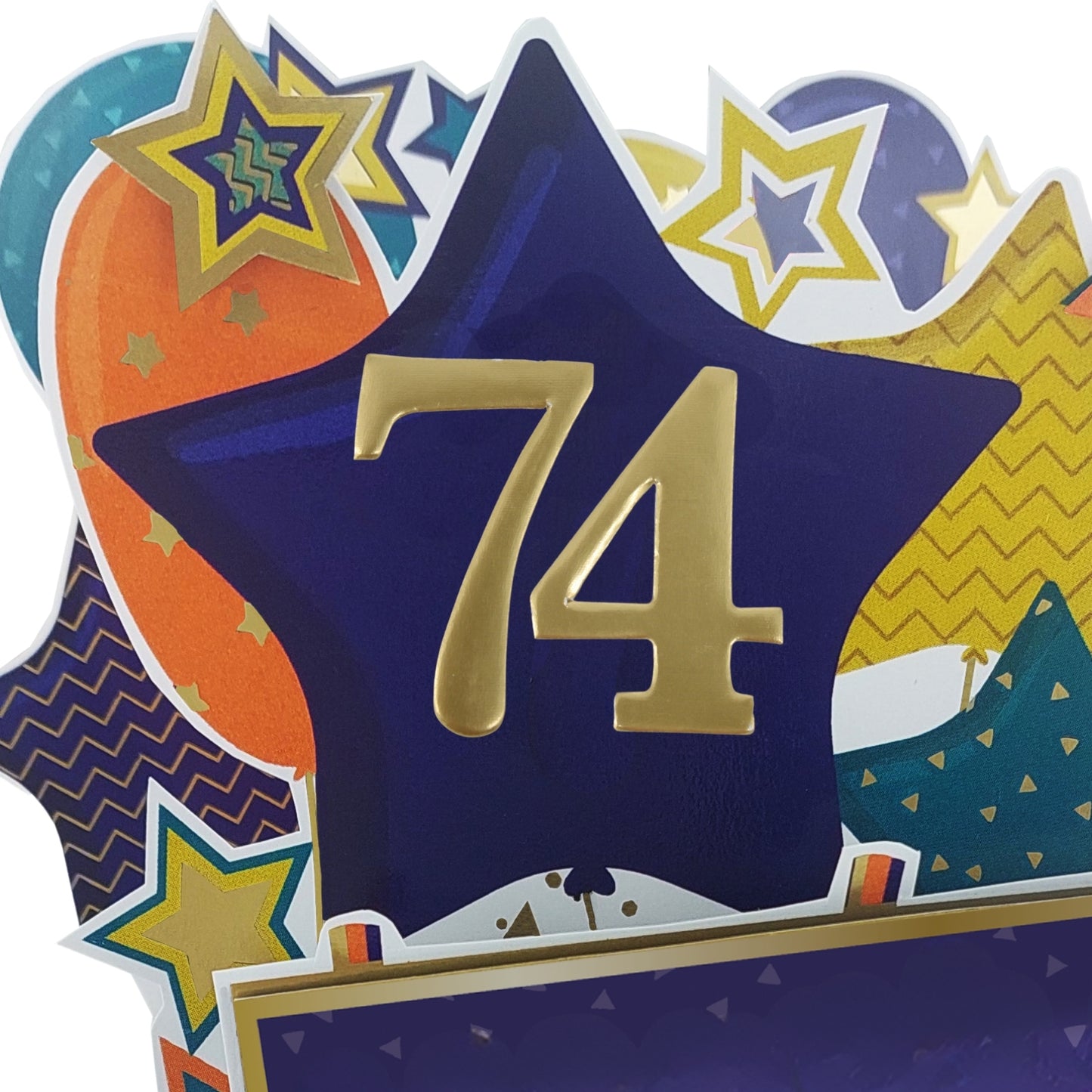 Age 74 Gold Numbers For Birthday Clever Cubes