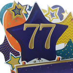 Age 77 Gold Numbers For Birthday Clever Cubes