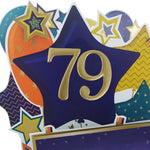 Age 79 Gold Numbers For Birthday Clever Cubes