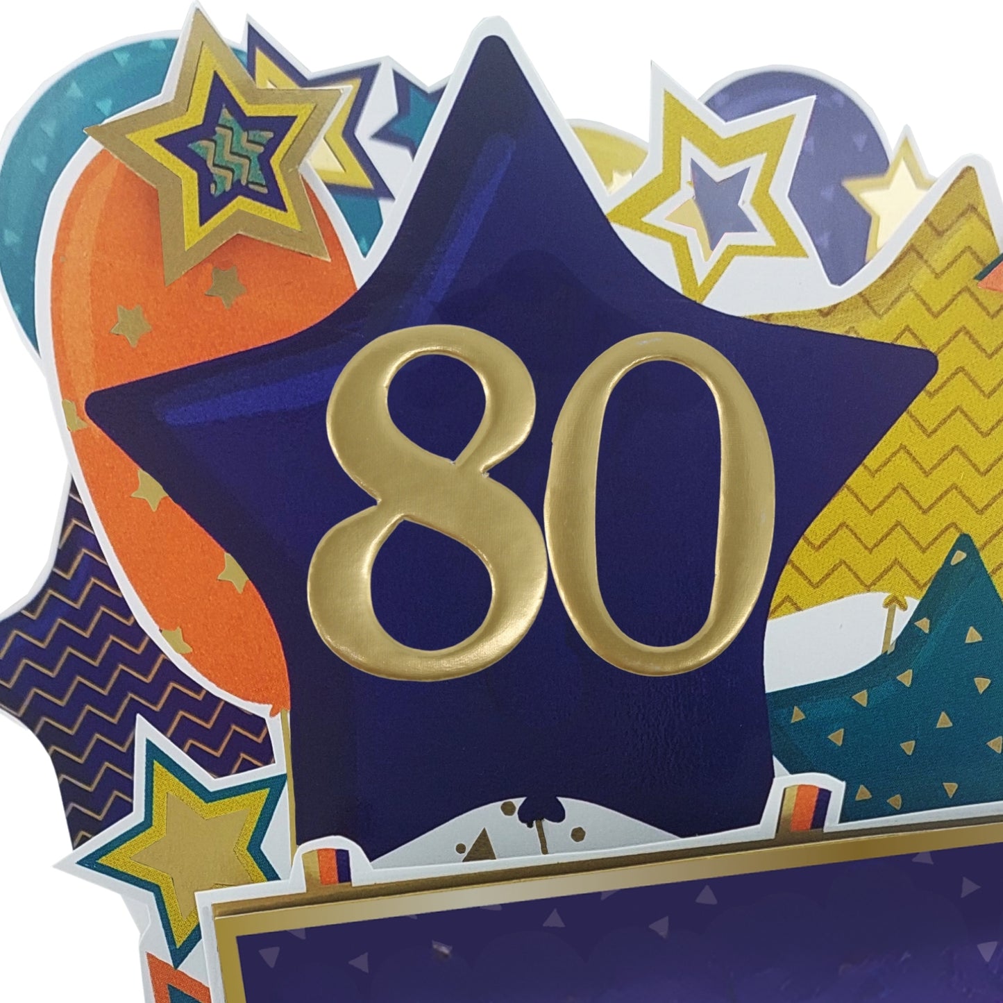 Age 80 Gold Numbers For Birthday Clever Cubes