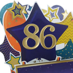 Age 86 Gold Numbers For Birthday Clever Cubes