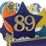 Age 89 Gold Numbers For Birthday Clever Cubes