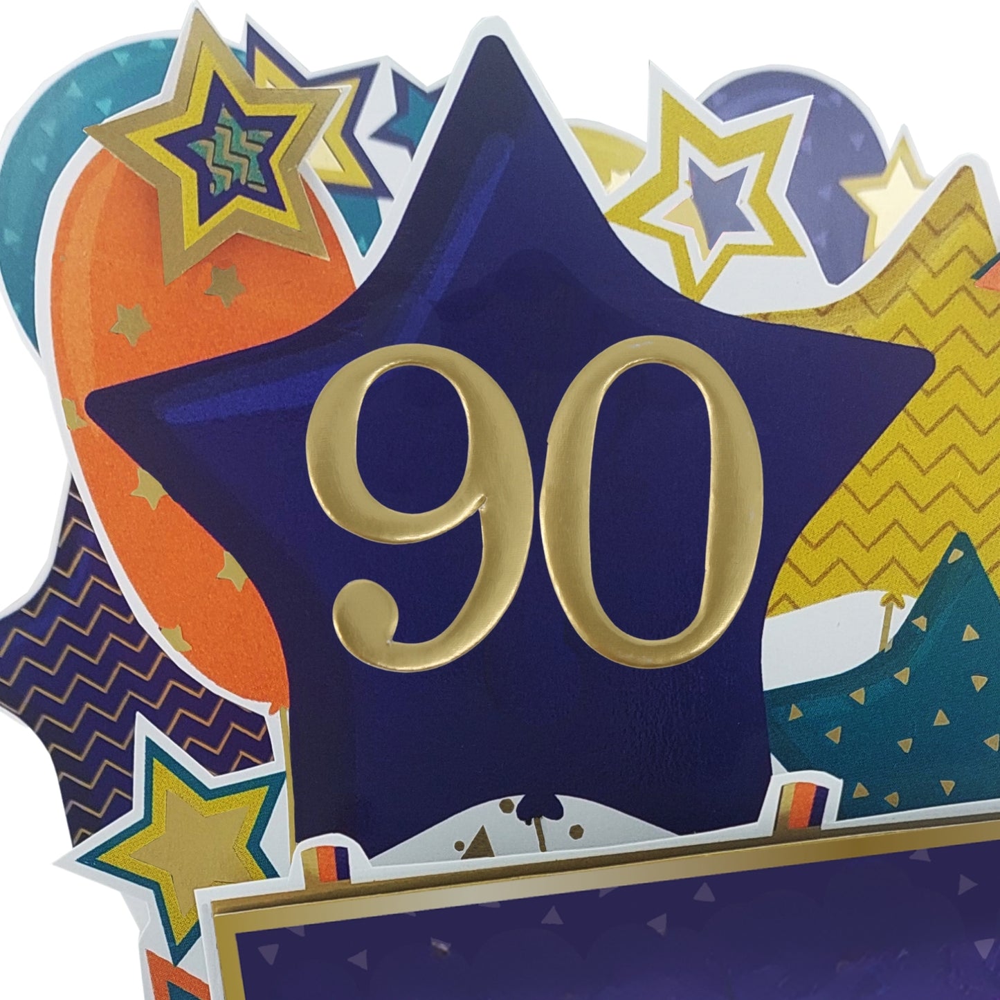 Age 90 Gold Numbers For Birthday Clever Cubes