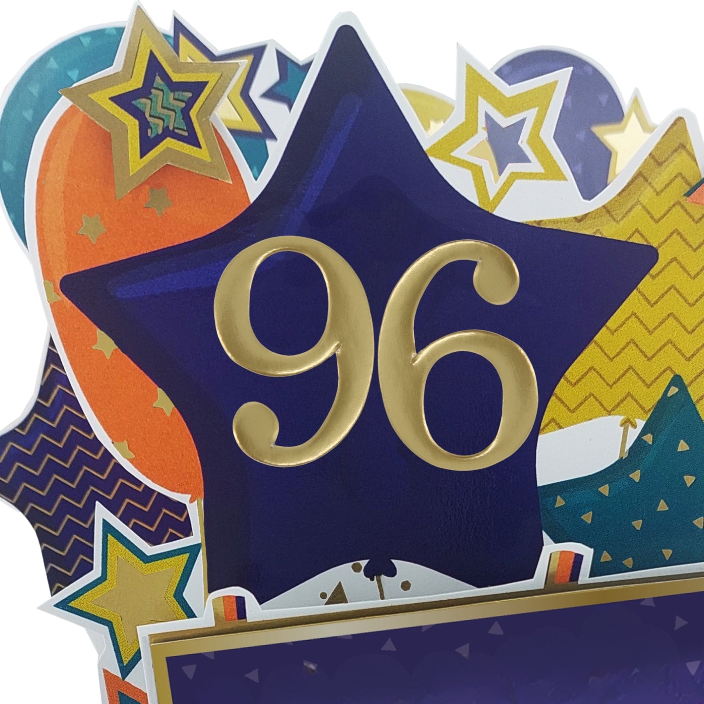Age 96 Gold Numbers For Birthday Clever Cubes