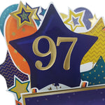 Age 97 Gold Numbers For Birthday Clever Cubes