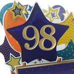 Age 98 Gold Numbers For Birthday Clever Cubes