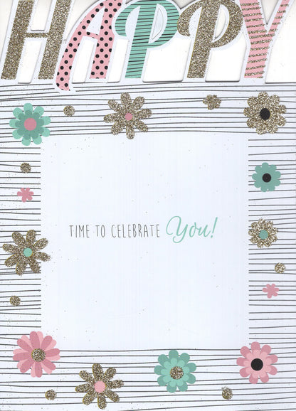 60th Birthday Female 3D Cutting Edge Birthday Card