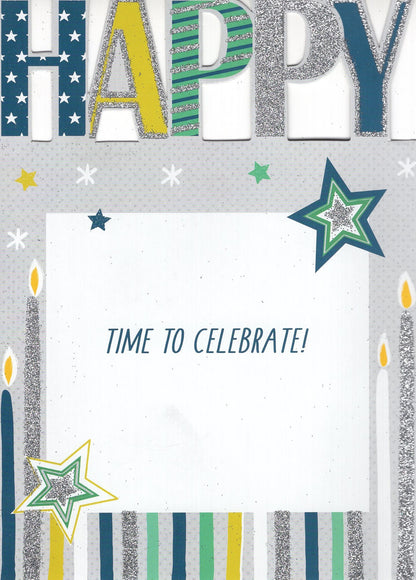 70th Birthday Male 3D Cutting Edge Birthday Card