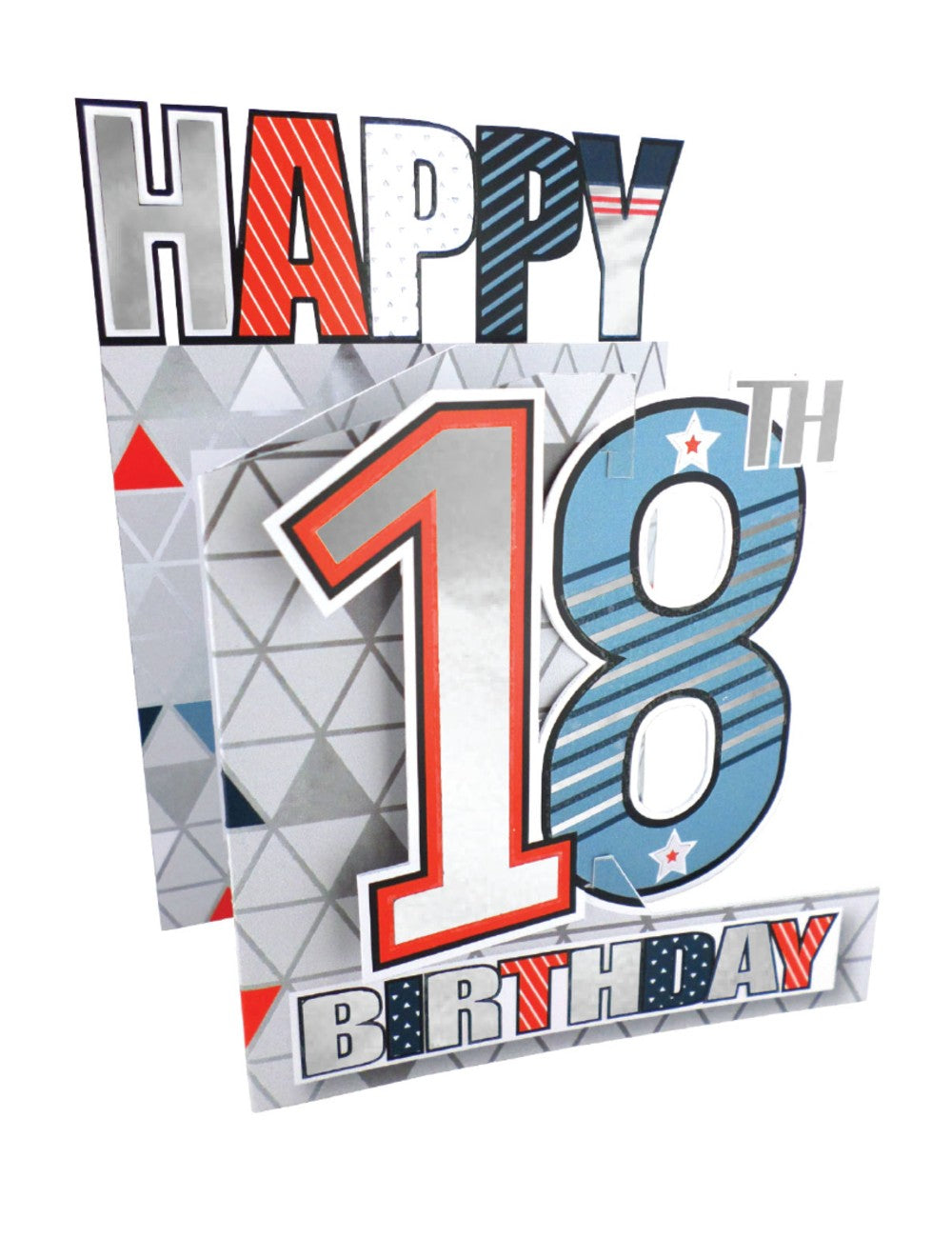 18th Birthday Male 3D Cutting Edge Birthday Card