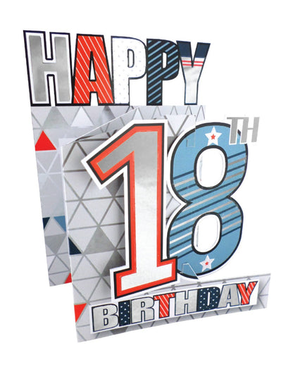18th Birthday Male 3D Cutting Edge Birthday Card
