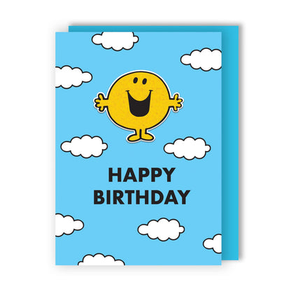 Decopatch Mr. Men Birthday Card Includes Removable Mr. Happy Patch