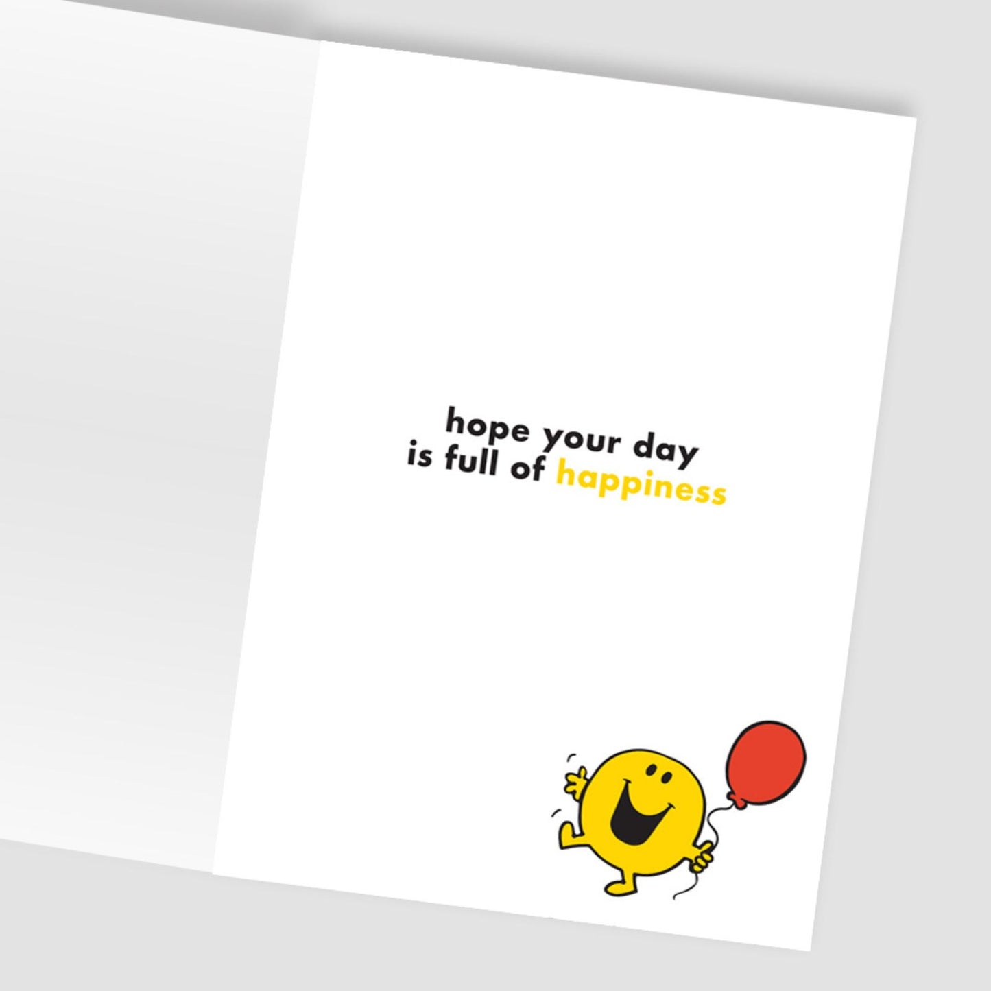 Decopatch Mr. Men Birthday Card Includes Removable Mr. Happy Patch