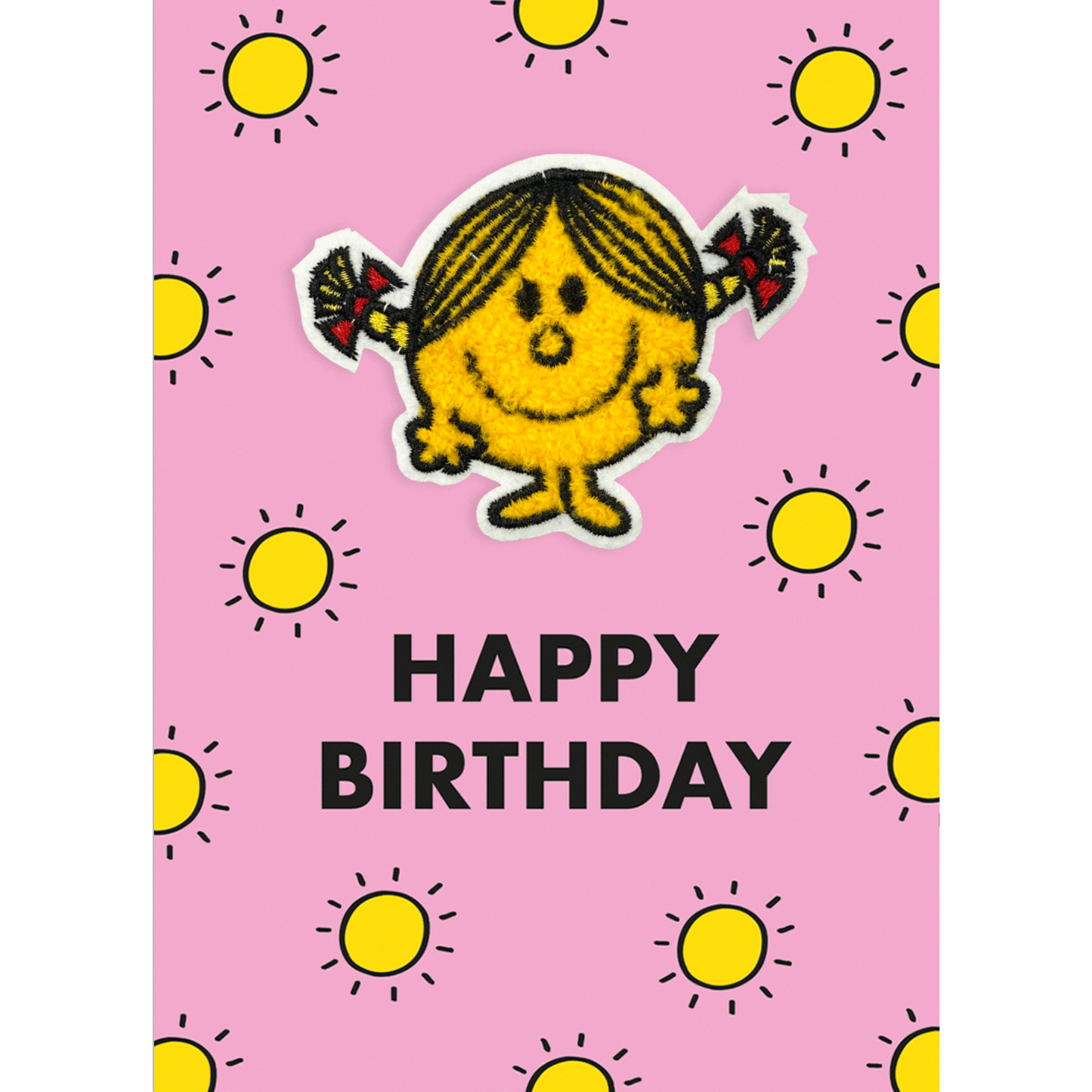 Decopatch Mr. Men Birthday Card Includes Removable Little Miss Sunshine Patch