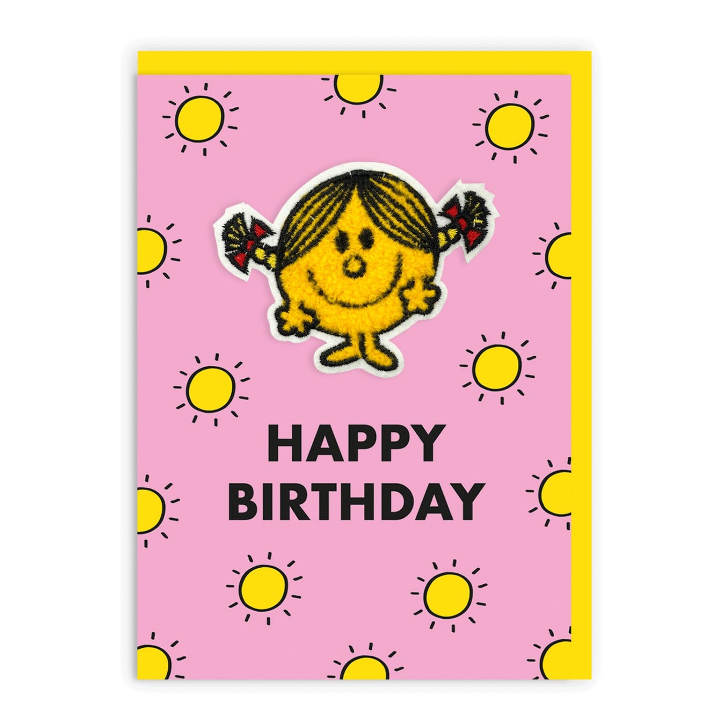 Decopatch Mr. Men Birthday Card Includes Removable Little Miss Sunshine Patch