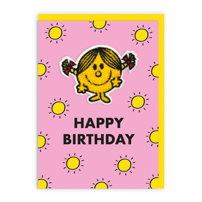 Decopatch Mr. Men Birthday Card Includes Removable Little Miss Sunshine Patch