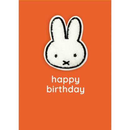 Decopatch Miffy Birthday Card Includes Removable Miffy Rabbit Patch