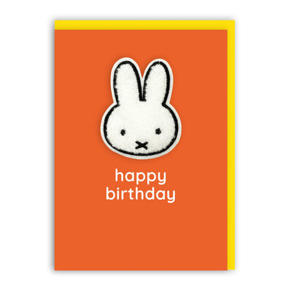 Decopatch Miffy Birthday Card Includes Removable Miffy Rabbit Patch