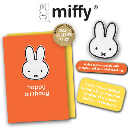 Decopatch Miffy Birthday Card Includes Removable Miffy Rabbit Patch