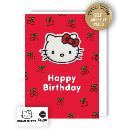 Decopatch Hello Kitty Birthday Card Includes Removable Hello Kitty Patch